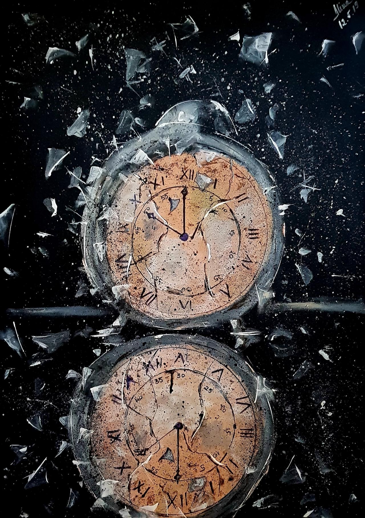 ArteDiAlina.com painting: broken time